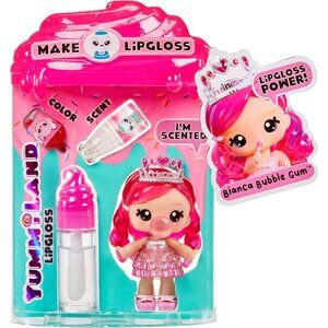 Yummiland Lipgloss & Scented 4" Doll BIANCA BUBBLEGUM Keychain DIY Pink 2024
